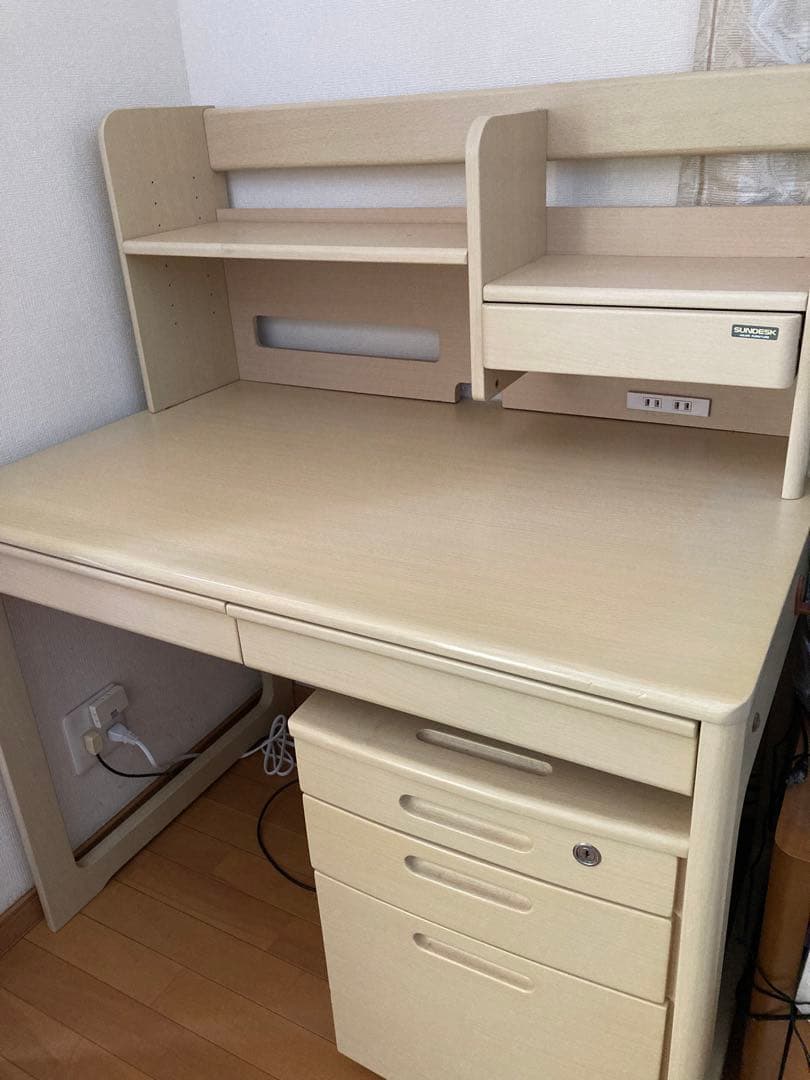 学習机　光製作所 光製作所 学習机 2026 ヒカリサンデスク U-トルテ 3点セット デスク