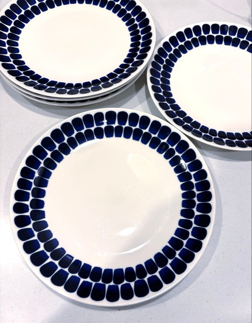 【5枚セット】　ARABIA 24hトゥオキオ プレート 26cm ブルー 24h トゥオキオ アラビア Tuokio(トゥオキオ) プレート 26cm コバルト