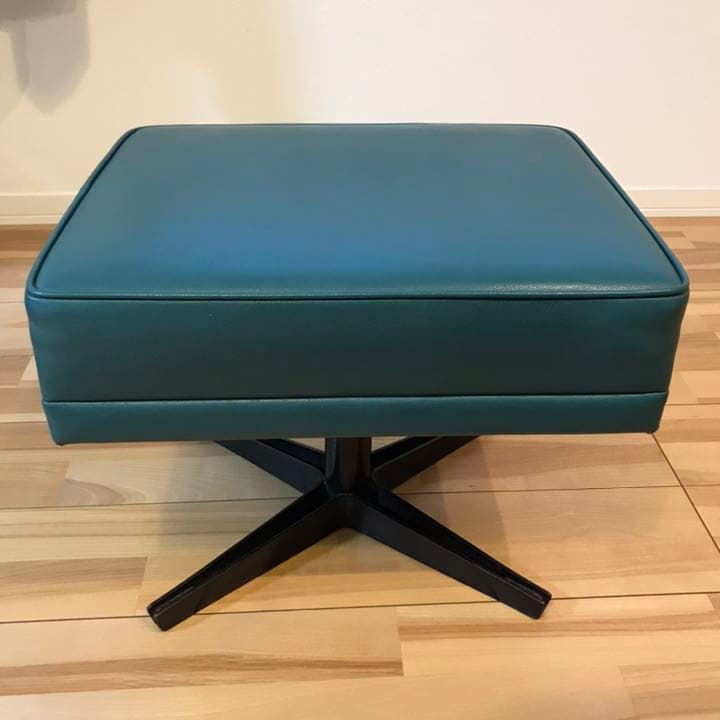 ヴィンテージ スツール グリーン オットマン フットスツール 椅子 Kirario product｜国産オットマン MS（エムエス）オットマン スツール